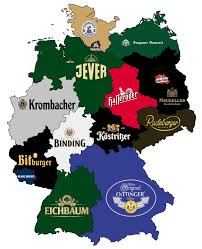 Germanys Most Famous Beer Brands By State German Beer Beer Map Germany
