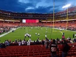 fedexfield view from lower level 133 vivid seats