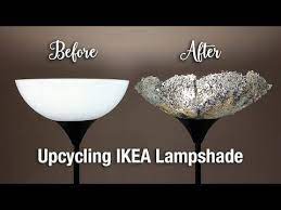 Upcycling An Ikea Lamp By Giving It A New Crushed Glass And Resin Shade Youtube Ikea Lamp Crushed Glass Diy Resin Lamp