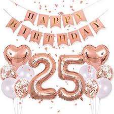 25th Birthday Decoration Ideas For Her Amazon Com Birthday Decorations Happy Birthday Banner 40inch Rose Gold Number 25 Bal In 2020 25th Birthday Parties 25 Birthday Decorations 25th Birthday Ideas For Her