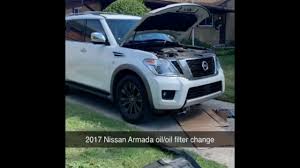 7 500 miles / 6 months Diy Oil And Filter Change 2017 Nissan Armada Youtube