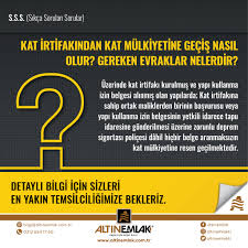 Öncelikle belirtelim ki, kat irtifaklı tapudan kat mülkiyetine geçiş, tapuda yapılan bir düzeltme işlemidir. Altin Emlak Genel Mudurluk Posts Facebook