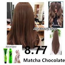 I'm back from the countryside finallyyyyy! Matcha Chocolate Hair Color With Oxidant 8 77 Bremod Permanent Hair Color Lazada Ph