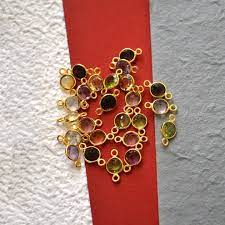 Make Pretty Jewelry With These Bezel Connectors Necklace Connector Bracelet Connector Ge Jewelry Making Supplies Beads Jewelry Making Supplies Beaded Chain