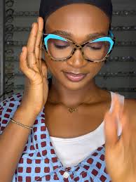 MODEL ROCKING ANTI BLUE LIGHT CYNTHIA FRAME IN BLUE MIX 😍😍😍, 8,000 only  , Light Weight 😍😍😍, Perfect For Prescription Glasses 😍😍😍, Non Tarnish  😍😍😍, Comes In A Protective Pouch With Soft Wipes 😍😍😍, 100% ...