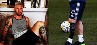Messi has 18 distinctive tattoos on his body. Lionel Messi New Tattoo On His Left Leg