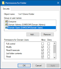 Let's look into an example Setting Up A Share Using Windows Acls Sambawiki