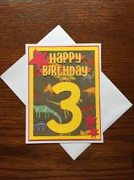 Birthday Card For 3 Year Old Boy Happy Birthday Card For 3 Year Old Boy Old Birthday Cards Birthday Cards For Boys Kids Cards