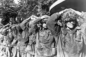 captured paratroopers of the 1st british airborne division in arnhem 1944 operation market garden market garden world war