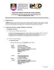 Panduan Pendaftaran Pelajar Baharu Pdf Panduan Pendaftaran Pelajar Baharu Program Diploma Dan Sarjana Muda Separuh Masa Uitm Institut Pendidikan Course Hero