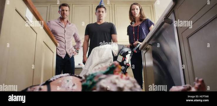 LET'S KILL WARD'S WIFE, from left: Scott Foley, James Carpinello, Amy  Acker, 2014. ©Tribeca Film/Courtesy Everett Collection Stock Photo - Alamy