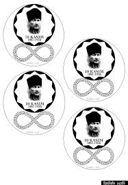 10 Kasim Rozetleri Rozet Ogretmenlere Hediyeler Boyama Sayfalari