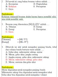 Buku fisika minat kelas 10 k 13 soal beserta jawabannya. Fisika Tri Sukses Pembahasan Soal Fisika Sma Kelas X Mid Ganjil 2016 2017 K13