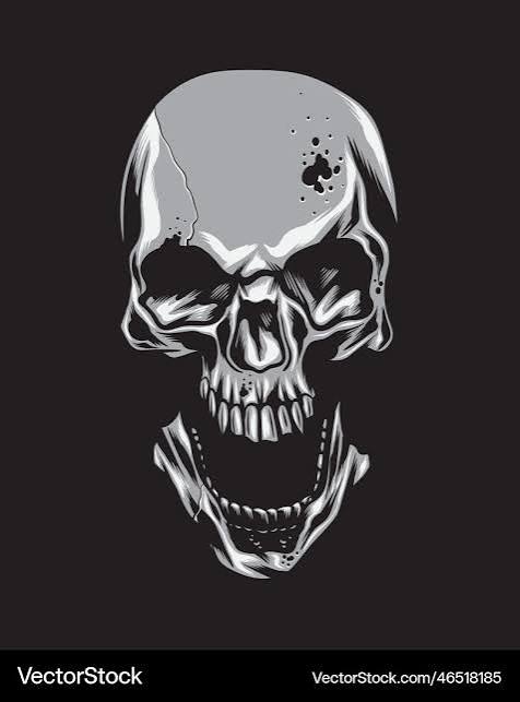 Screaming Skull - Horror Art – Free Vector | VectorStock