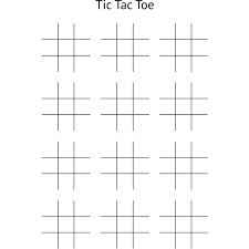 Size of this png preview of this svg file: Tic Tac Toe Board Free Svg