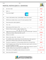 Upgrade and get a lot more done! Mental Maths Tests Year 6 Worksheets