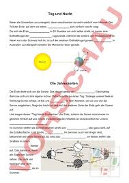 Die stecknadel ist ungefähr an der stelle wo wir sind. Arbeitsblatt Tag Nacht Jahreszeiten Physik Astronomie