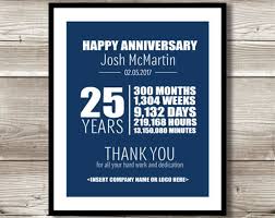 I just eclipsed 5 years at my current job and they offer a 'service award'. Employee Gifts 5 Year Work Anniversary Gift 5 Year Service Etsy Work Anniversary Work Anniversary Gifts Thank You Gifts