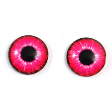 Don't neglect problems with your eyes. Hot Pink Neon Glass Eyes For Dolls And Polymer Clay Creatures Handmade Glass Eyes