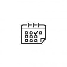 Calendar Line Icon In Simple Design On A White Background Stock Vector Affiliate Icon Simple Calendar Line A In 2020 App Icon Design Iphone Icon Ios Icon