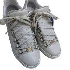 Balenciaga black speed trainers for men balenciaga black triple s trainer for men., triple s balenciaga schuhe vestiaire collective, balenciaga arena sneakers are most likely to be seen on musician kanye west. Balenciaga Sneakers Aus Leder In Beige Second Hand Balenciaga Sneakers Aus Leder In Beige Gebraucht Kaufen Fur 349 4206315