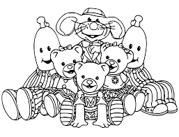 Includes images of baby animals, flowers, rain showers, and more. Bananas In Pyjamas And Friends Coloring Page Free Printable Coloring Pages For Kids
