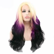 Black And Purple Ombre Wig Items Per Package 1 Piece Only Can Be Permed Yes Base Material Elastic Lace Color Of Lace Light Brown W Ombre Hair Color Purple Ombre Hair Black Hair Ombre