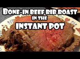 The cook time is only an hour, and the taste is mouthwatering! Beef Rib Roast Bone In Instant Pot Bummers Bar B Q Southern Cooking Youtube Rib Roast Recipe Prime Rib Roast Recipe Bone In Beef Rib Roast