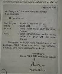 Contoh ini bisa diterapkan untuk melamar kerja di berbagai bidang dan posisi yang ingin kamu lamar Kalimat Pembuka Surat Undangan Amat