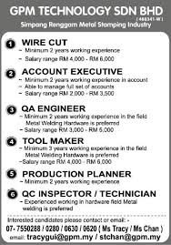 Senarai kerjaya pilihan negeri johor, kedah, kelantan, melaka, negeri sembilan, pahang, perak, perlis, pulau pinang, sabah. Jawatan Kosong Di Gpm Technology Sdn Jobs 1klassifieds Facebook