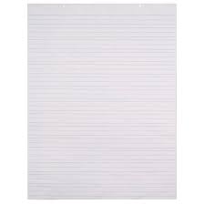 school smart chart paper pad 24 x 32 inches ruled 1 1 2 inch white 70 sheets