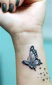 Nice Stars With Butterfly Tattoo On Girl Wrist Wrist Tattoos For Women Butterfly Tattoo Wrist Tattoos For Guys