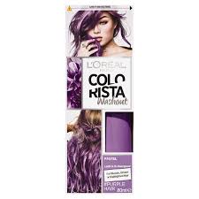 Permanent hair dyes will stay in the hair until you cut it or dye it another color. L Oreal Paris Colorista Wash Out Purple Hair The Warehouse