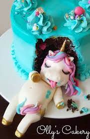 fetter einhornkuchen von amber hohepa aus der ollys cakery einhornkuchen einhorn kuchen einhorn geburtstagskuchen