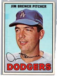 1977 Topps Card #9 Jim Brewer [Near mint]