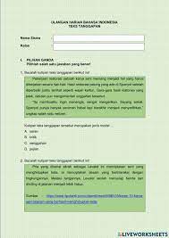 Ulangan harian kelas ix smp. Penilaian Harian Online Exercise For 9