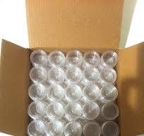 New Cosmetic Jar's Factory Second C Grade Empty Clear Plastic Cosmetic  Containers 5 Gram Size: Diameter: 31 mm/1.2 inch Height: 16.5 mm/0.6 inch.  ...