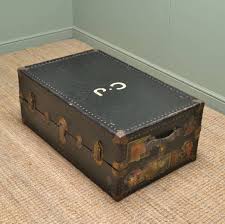 Rustic trunk coffee table home decor plus leading antique steamer, source: Vintage Watajoy Travel Trunk Coffee Table Antiques World
