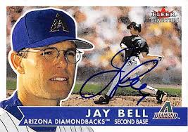 Jay Bell autographed baseball card (Arizona Diamondbacks) 2001 Fleer  Tradition #62