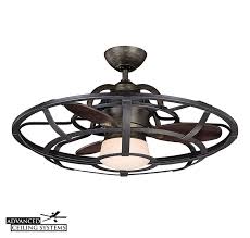 If ceiling clearance is limited, try a low profile ceiling fan. 11 Eye Catching Cage Enclosed Ceiling Fans You Ll Love Advanced Ceiling Systems