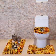 Hugs Idea Cool 3d Dinosaur Animal Pattern Nonslip Soft Bath Mat Set With Rug Contour Lid Cover 3piece Visit Th Bath Mat Sets Soft Bath Mat Toilet Seat Cover