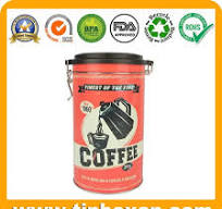Round Coffee Tin Box, Coffee Tin Container, Metal Coffee Can