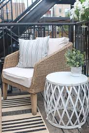 A Small City Balcony Gets A Makeover With Outdoor Furniture Plants And Accessories You Don T Need An E Patio Table Decor Diy Patio Table Outdoor Patio Table