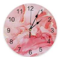 Marble Agate Wall Clock Modern Design Home Decor Silent Wall ...