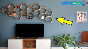 Membuat dinding kamu terlihat menawan dengan hiasan dinding bernuansa 3d. Kerajinan Barang Bekas Membuat Hiasan Dinding Honeycomb Dari Kardus Youtube