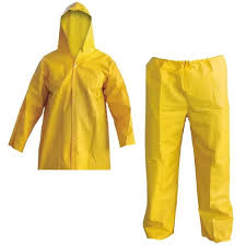 CAPA DE CHUVA PVC FORRADA AMARELA G UN QTD. 10.00