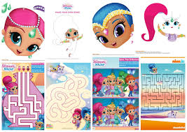 This shimmer and shine coloring video is great for preschoolers and everyone who enjoys watching. Shimmer And Shine Free Printable Nickelodeon Activity Book Oh My Fiesta In English