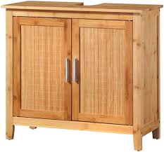 Held möbel waschbeckenunterschrank »texas« breite 60 cm, mit auszug und klappe. Welltime Waschbeckenunterschrank Bambus Badschmobel Mt Siphonausschnitt Breite 67 Cm Online Kaufen Otto