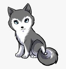 Howl at the rising moon with these anime wolf characters! Wolf Drawing Clipart Anime Cute Husky Drawing Hd Png Download Kindpng