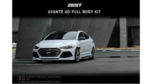 Zest Aero Parts Full Body Kit For Hyundai Avante Ad Elantra 2015 17 Mnr Body Kit Elantra Hyundai